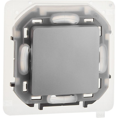Переключатель 1-кл. Inspiria 10А IP44 250В 10AX механизм алюм. IEK 673672