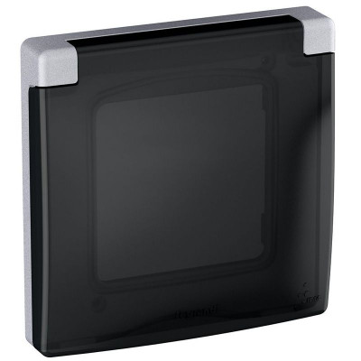 Рамка 1-м Inspiria IP44 с крышкой алюм. IEK 673922