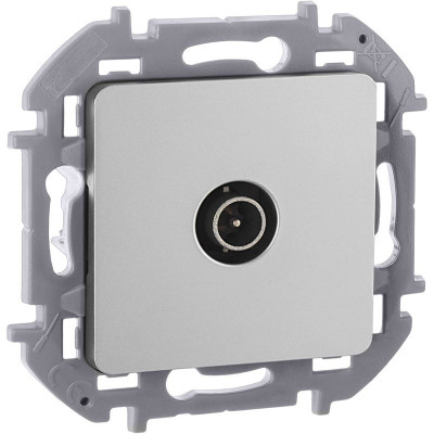 Розетка телевизионная оконечная TV Inspiria 10дБ 5-862мГц механизм алюм. IEK 673872