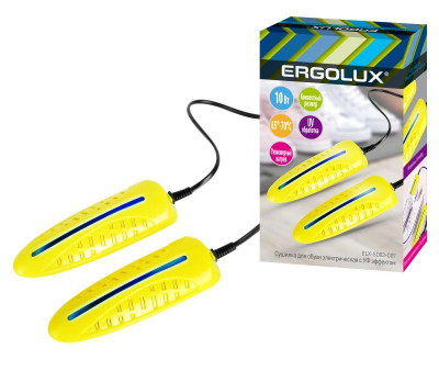 Сушилка для обуви электрическая с УФ эффектом ELX-SD03-C07 10Вт 220-240В желт. Ergolux 14642