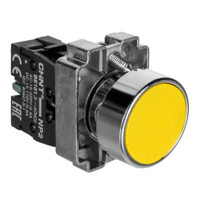 Кнопка управления NP2-BA51 без подсветки 1НО IP40 (R) желт. CHINT 573959