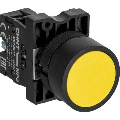 Кнопка управления NP2-EA52 без подсветки 1НЗ IP40 (R) желт. CHINT 575555