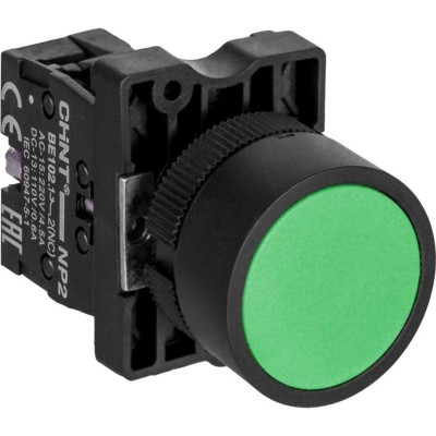 Кнопка управления NP2-EA35 1НО+1НЗ IP40 без подсветки зел. (R) CHINT 573899