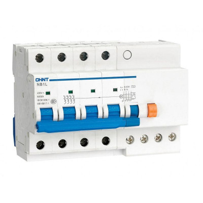 Выключатель автоматический дифференциального тока 4п C 25А 300мА тип AC 6кА NB1L-40 (R) CHINT 198121