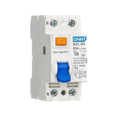 Выключатель дифференциального тока (УЗО) 2п 40А 30мА тип AC NXL-63 6кА (R) CHINT 280723