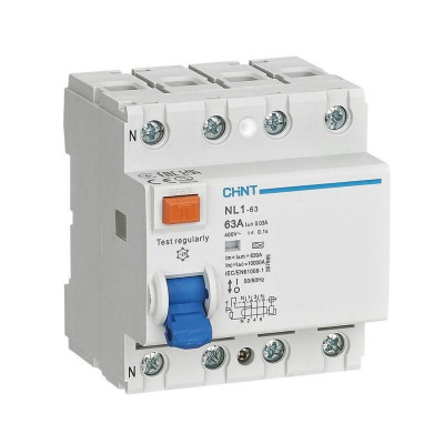 Выключатель дифференциального тока (УЗО) 4п 63А 100мА тип A-G AX NL1-63 10кА (R) CHINT 200827