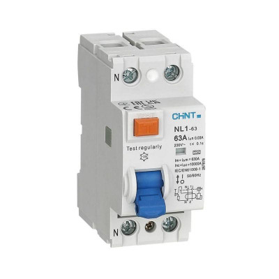 Выключатель дифференциального тока (УЗО) 2п 63А 300мА тип AC-S NL1-100 10кА (R) CHINT 200426