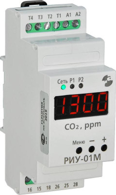 Реле-индикатор углекислого газа РИУ-01М без датчика 220В 50Гц индикация CO в пределах 0...5000ppm Реле и Автоматика A8223-34126466