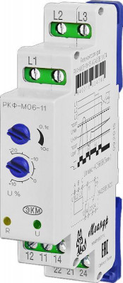Реле контроля трехфазного линейного напряжения РКФ-М06-11-15 AC100В УХЛ2 (спец.) Меандр A8302-16931743