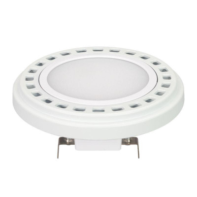 Лампа светодиодная AR111-UNIT-G53-12W-Warm3000 WH 120 deg 12В метал. Arlight 026887