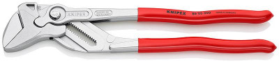 Клещи переставные-гаечный ключ 60мм (2 3/8дюйм) L-300мм Cr-V хром. обливные рукоятки Knipex KN-8603300SB