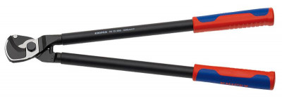 Кабелерез рез: кабель d 27мм (150кв.мм AWG 5/0) L-500мм алюм. корпус 2-компонентные рукоятки черн. Knipex KN-9512500