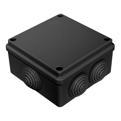 Коробка распределительная ОП 100х100х50 безгалогенная (HF) черн. Промрукав 40-0300-9005