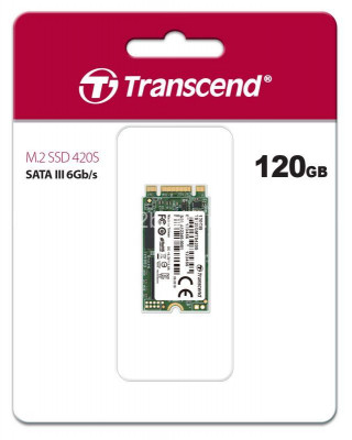 Накопитель твердотельный TS120GMTS420S 120GB M.2 2242 SSD SATA3 3D TLC Transcend 1000455489