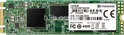 Накопитель твердотельный TS128GMTS830S 128GB M.2 SSD MTS 830 series (22х80мм) with DRAM cache R/W 560/530 MB/s Transcend 1000504990