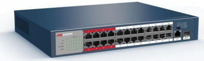 Коммутатор DS-3E0326P-E/M(B) 25х100Мбит 1SFP 24PoE+ 225Вт неуправляемый Hikvision 1074290