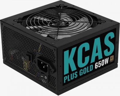 Блок питания ATX 650W KCAS PLUS GOLD 650W ARГбайт 80+ gold 24+2x(4+4) pin APFC 120мм fan 6xSATA RTL AEROCOOL 1440793