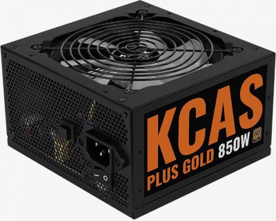 Блок питания ATX 850W KCAS PLUS GOLD 850W ARГбайт 80+ gold 24+2x(4+4) pin APFC 120мм fan color LED 8xSATA RTL AEROCOOL 1440796