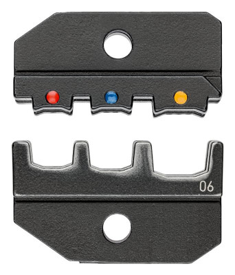 Плашка опрессовочная под изолированные кабельные наконечники штекерные соединители и стыковые соединители Knipex KN-974906