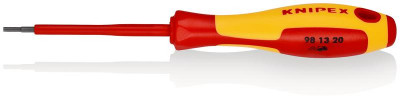Отвертка VDE для винтов с профилем внутр. шестигранник HEX 2мм длина стержня 75мм L-175мм 2-компонентная рукоятка Knipex KN-981320