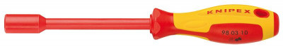 Ключ торцевой шестигранный с отверточной рукояткой VDE 1000В размер под ключ 5мм L-230мм диэлектрический Knipex KN-980305