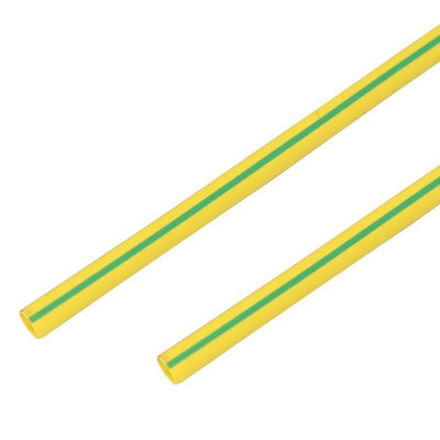 Трубка термоусадочная 6.0/3.0 мм желт./зел. 1м (уп.50шт) PROCONNECT 55-0607