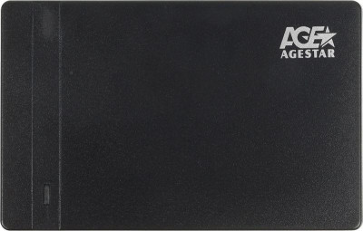Корпус внеш. для HDD/SSD 3UB2P3 SATA III пластик черн. 2.5дюйм AGESTAR 1095880
