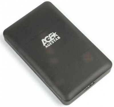 Корпус внеш. для HDD/SSD 31UBCP3 SATA пластик черн. 2.5дюйм AGESTAR 391082