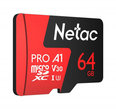 Карта памяти MicroSD P500 Extreme Pro 64GB Retail version card only Netac NT02P500PRO-064G-S