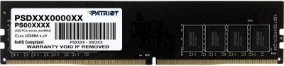 Память DDR4 32Гбайт 2666МГц PSD432G26662 RTL PC4-21300 CL19 DIMM 288-pin 1.2В dual rank PATRIOT 1460276