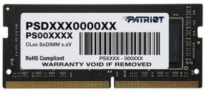 Память DDR4 4Гбайт 2666МГц PSD44G266681S RTL PC4-21300 CL19 SO-DIMM 260-pin 1.2В single rank PATRIOT 1417054
