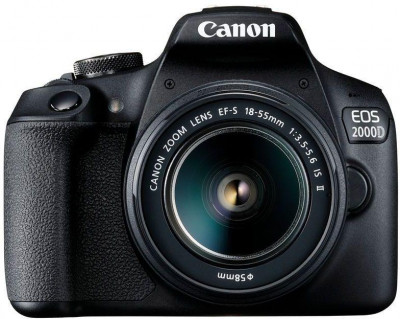 Фотоаппарат зеркальныйEOS 2000D черн. 24.1Mpix 18-55мм f/3.5-5.6 III 3дюйм 1080p Full HD SDXC Li-ion (с объективом) 2728C002 CANON 1133613