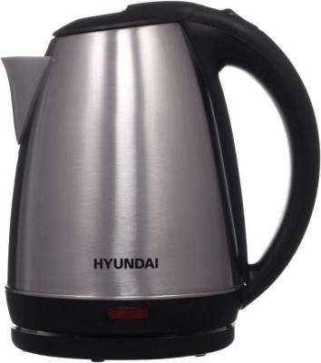 Чайник электрический HYK-S1030 1.7л 2200Вт серебр. матов./черн. (корпус: металл) HYUNDAI 1180738