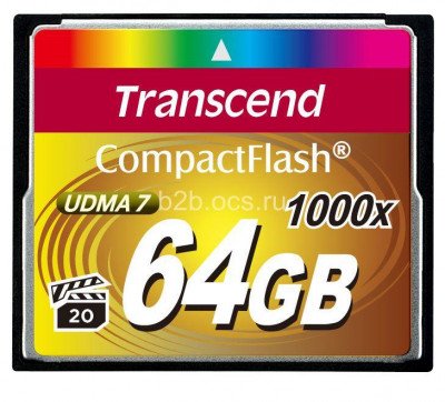 Карта памяти TS64GCF1000 64GB CompactFlash 1000x Transcend 1000501856