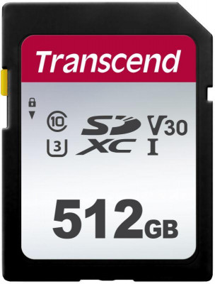 Карта памяти TS512GSDC300S 512GB SDXC Class 10 UHS-I U1 R95 W45MB/s Transcend 1000519807
