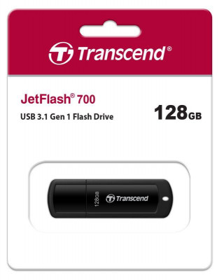 Флеш-накопитель TS128GJF700 128GB JetFlash 700 (black) USB 3.0 Transcend 1000501752