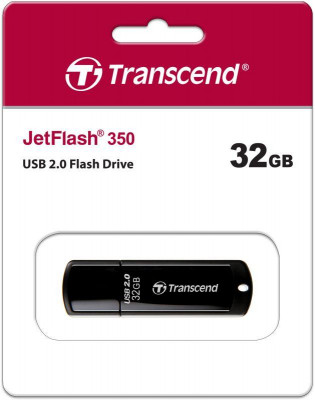 Флеш-накопитель TS32GJF350 32GB JetFlash 350 (Black) USB 2.0 Transcend 1000501692