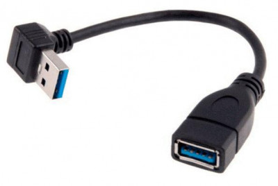 Переходник USB 3.0 A(m) угловой USB 3.0 A(f) 0.33м 1118342