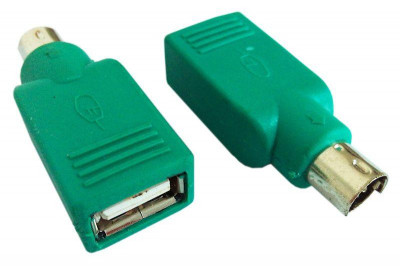 Переходник PS/2 (m) USB A(f) зел. 525913