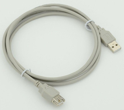 Кабель-удлинитель USB A(m) USB A(f) 1.8м сер. 44422