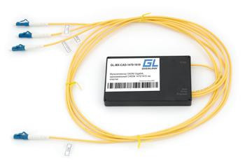 Мультиплексор OADM однокан. CWDM 1470/1610нм 1м 2.0мм COM/EXT SC/UPS Add/Drop LC/UPS пластик GL-CWDM-OADM-A1470-D1610 GIGALINK GL-MX-CAD-1470-1610