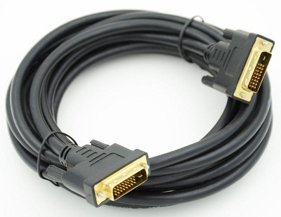 Кабель DVI-D Dual Link (m) 5м феррит.кольца черн. 694437