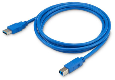Кабель USB3.0-AM/BM USB A(m) USB B(m) 1.8м син. BURO 817271