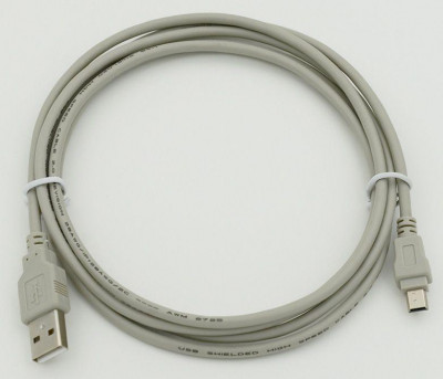 Кабель USB A(m) mini USB B (m) 1.8м сер. 30157