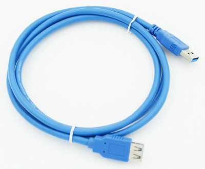 Кабель USB A(m) USB A(f) 1.5м син. 576402