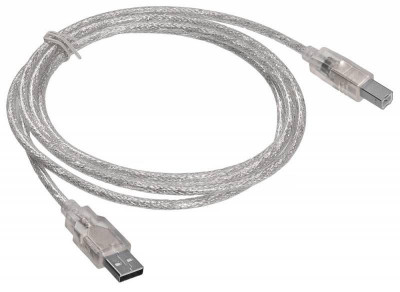 Кабель USB2.0-AM/BM-Trans USB A(m) USB B(m) 1.8м прозр. BURO 817263