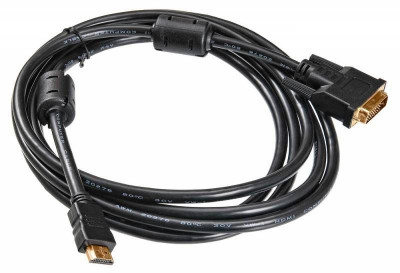 Кабель HDMI-19M-DVI-D-3M HDMI (m) DVI-D (m) 3м феррит.кольца BURO 817225