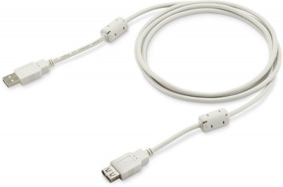Кабель USB2.0-AM-AF-1.8M-MG USB A(m) USB A(f) 1.8м феррит.кольца сер. BURO 817265