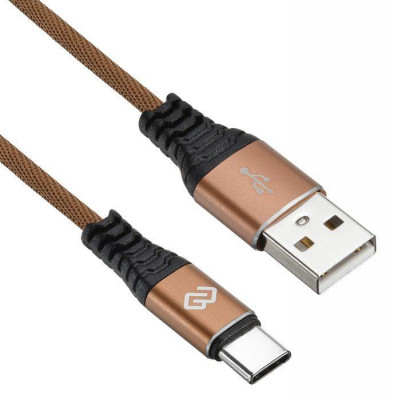 Кабель USB A(m) USB Type-C (m) 1.2м корич. Digma 1080445