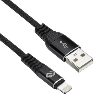 Кабель USB A(m) Lightning (m) 1.2м черн. Digma 1080254